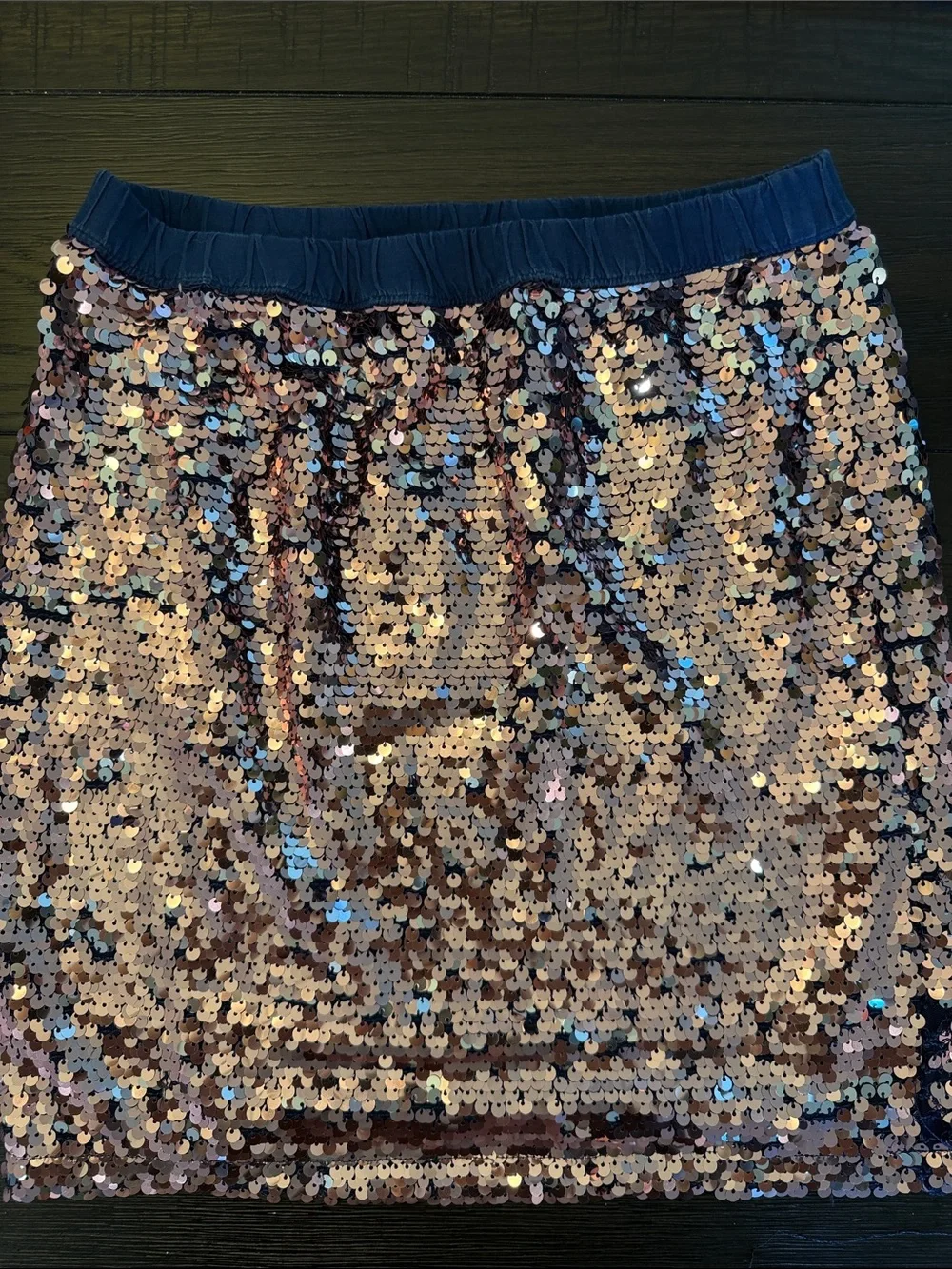 OshKosh B'gosh Rose-Gold Sequin Mini Skirt